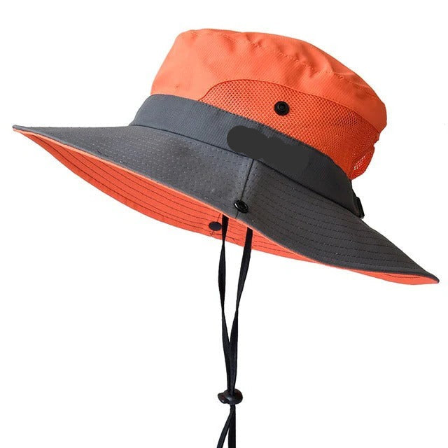 Lightweight Large Brim Summer Hat with Adjustable Strap