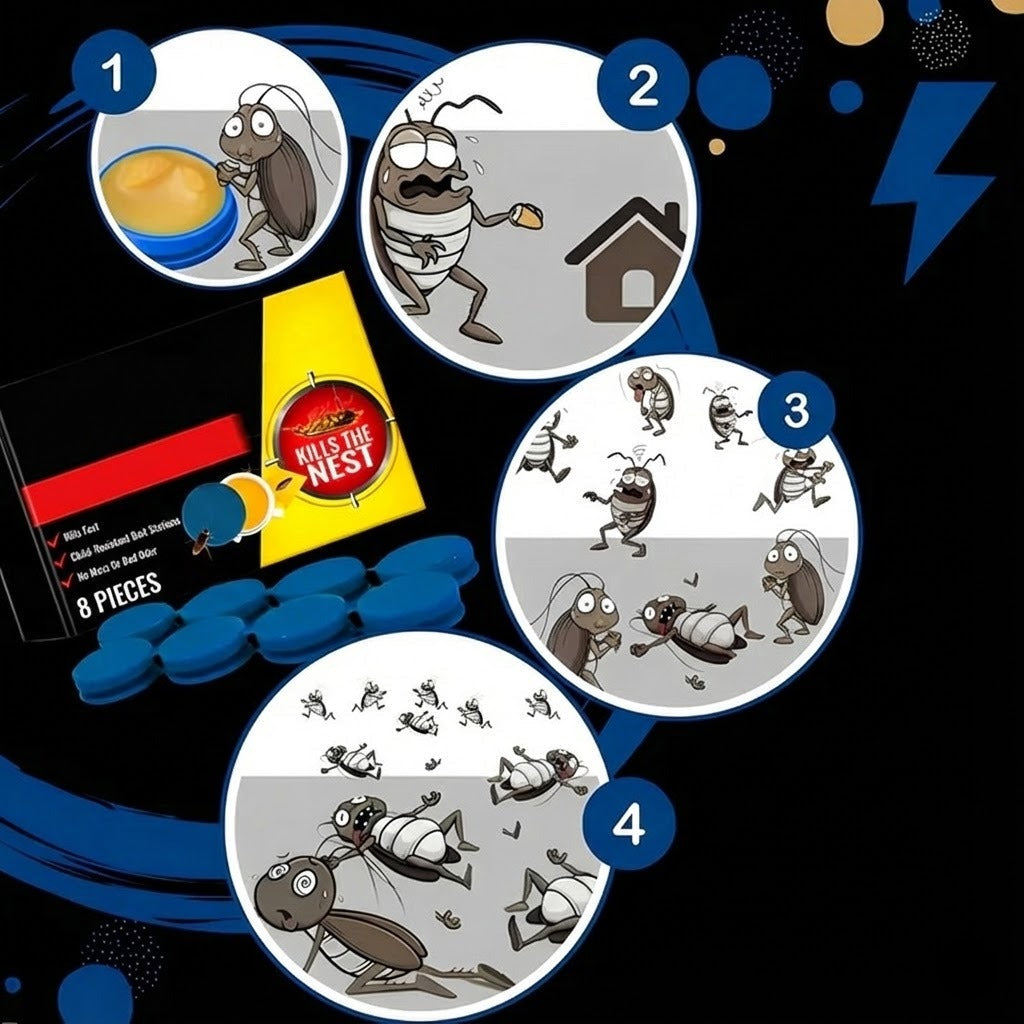 Effective Home Roach Trap with Hidden Bait