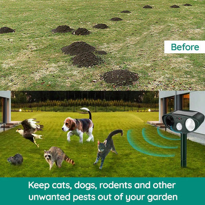 Outdoor Motion Activated Animal Repellent Device