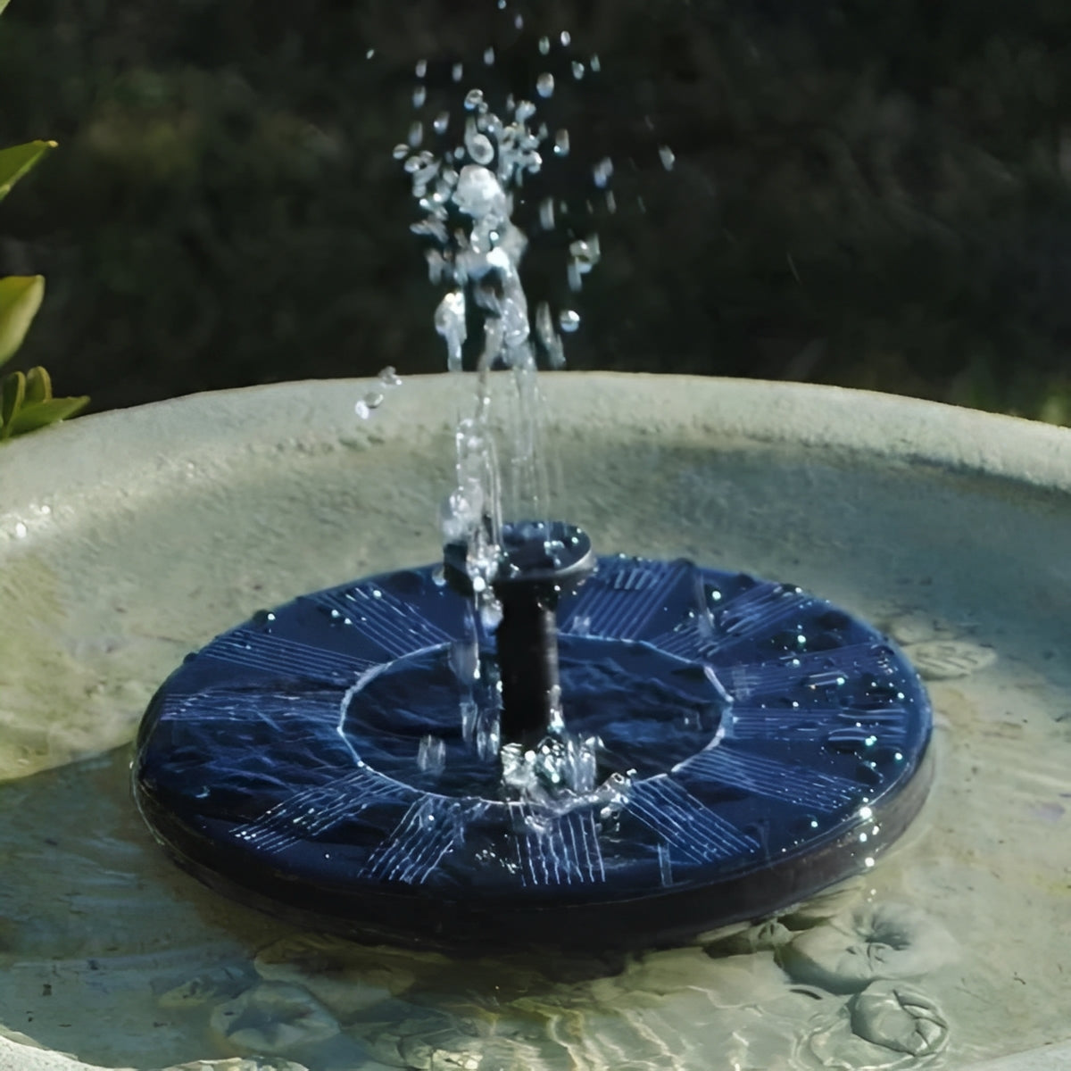 Solar Powered Water Fountain for Outdoor Ponds and Birds