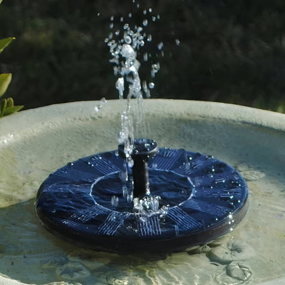 Solar Powered Water Fountain for Outdoor Ponds and Birds