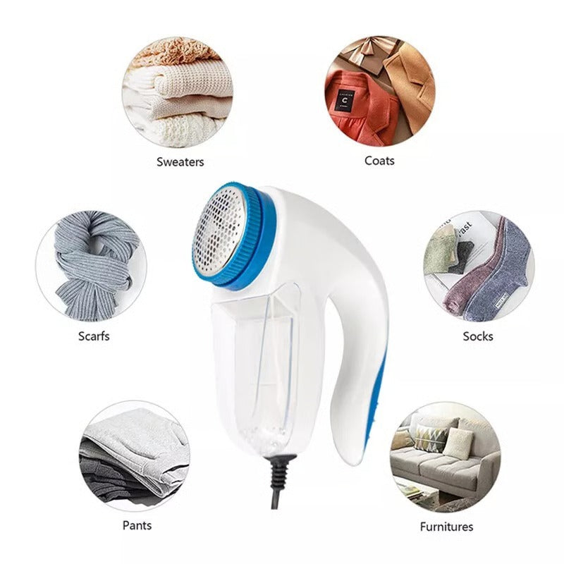 Electric Lint Remover with Mesh Filter and Rotary Blades
