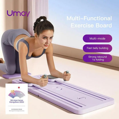 Home Workout Core Exercise Board with Timer and Straps