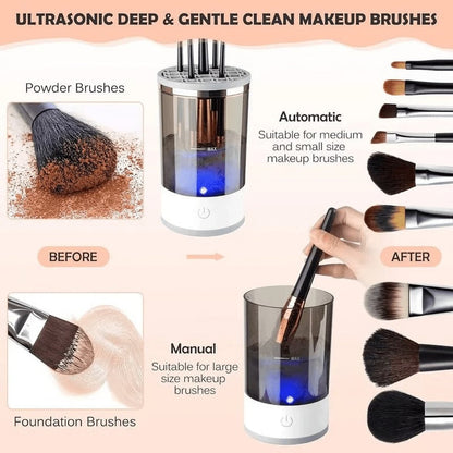 Easy Makeup Brush Cleaner with Advanced Cleaning Tool