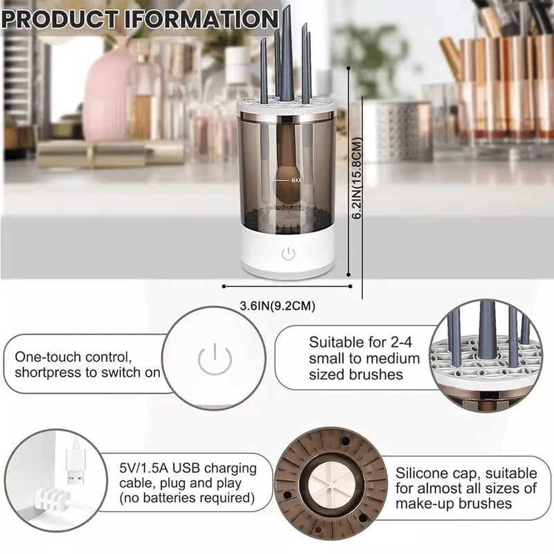 Easy Makeup Brush Cleaner with Advanced Cleaning Tool
