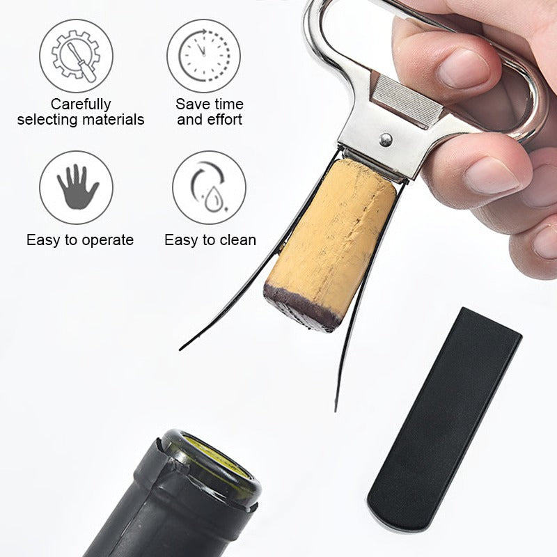 Easy Wine Bottle Opener with Durable Metal Design
