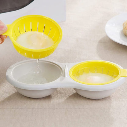 Easy Microwave Egg Poacher and Scrambler