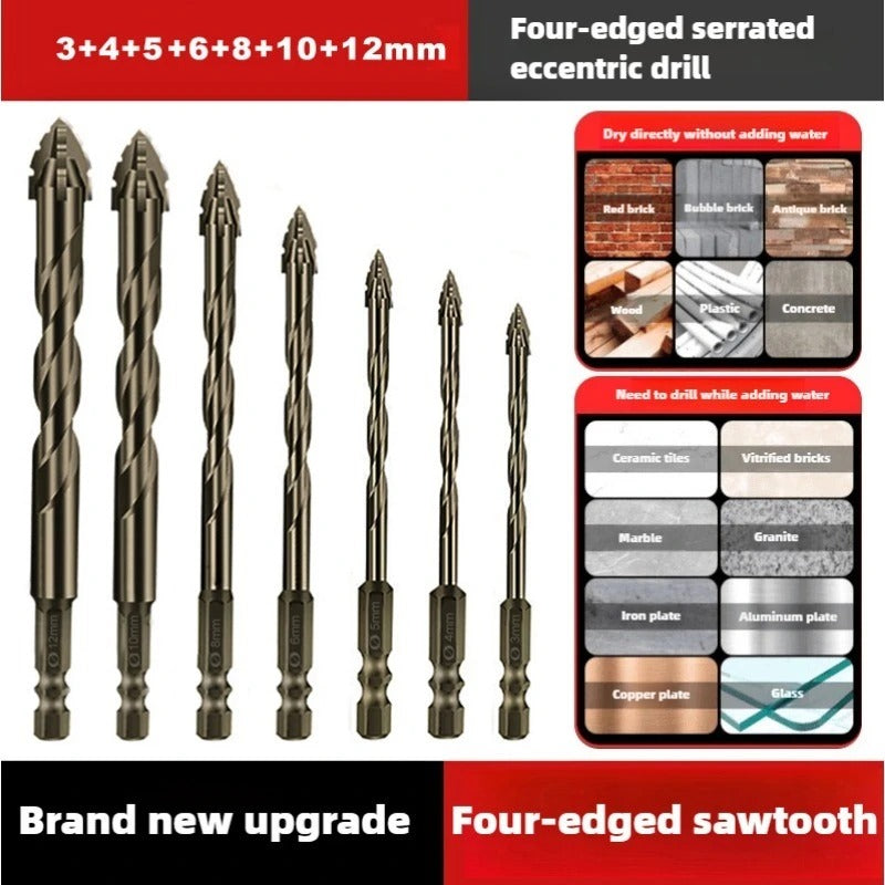 High Performance 4 Edge Drill Bit for Tough Materials