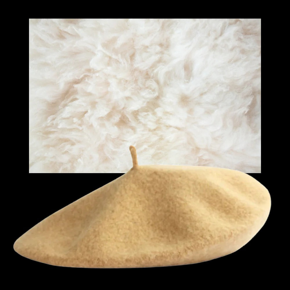 Soft Woolen Beret Hat for Women and Girls