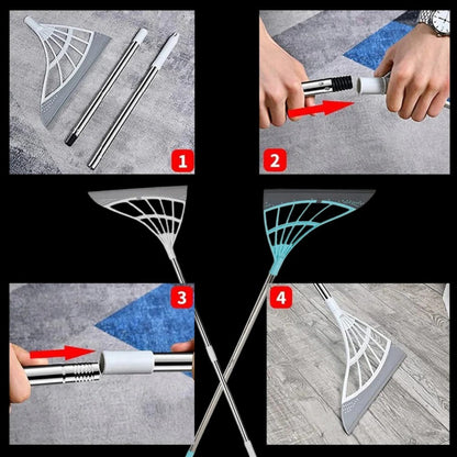 Extendable Handle Rubber Floor Broom