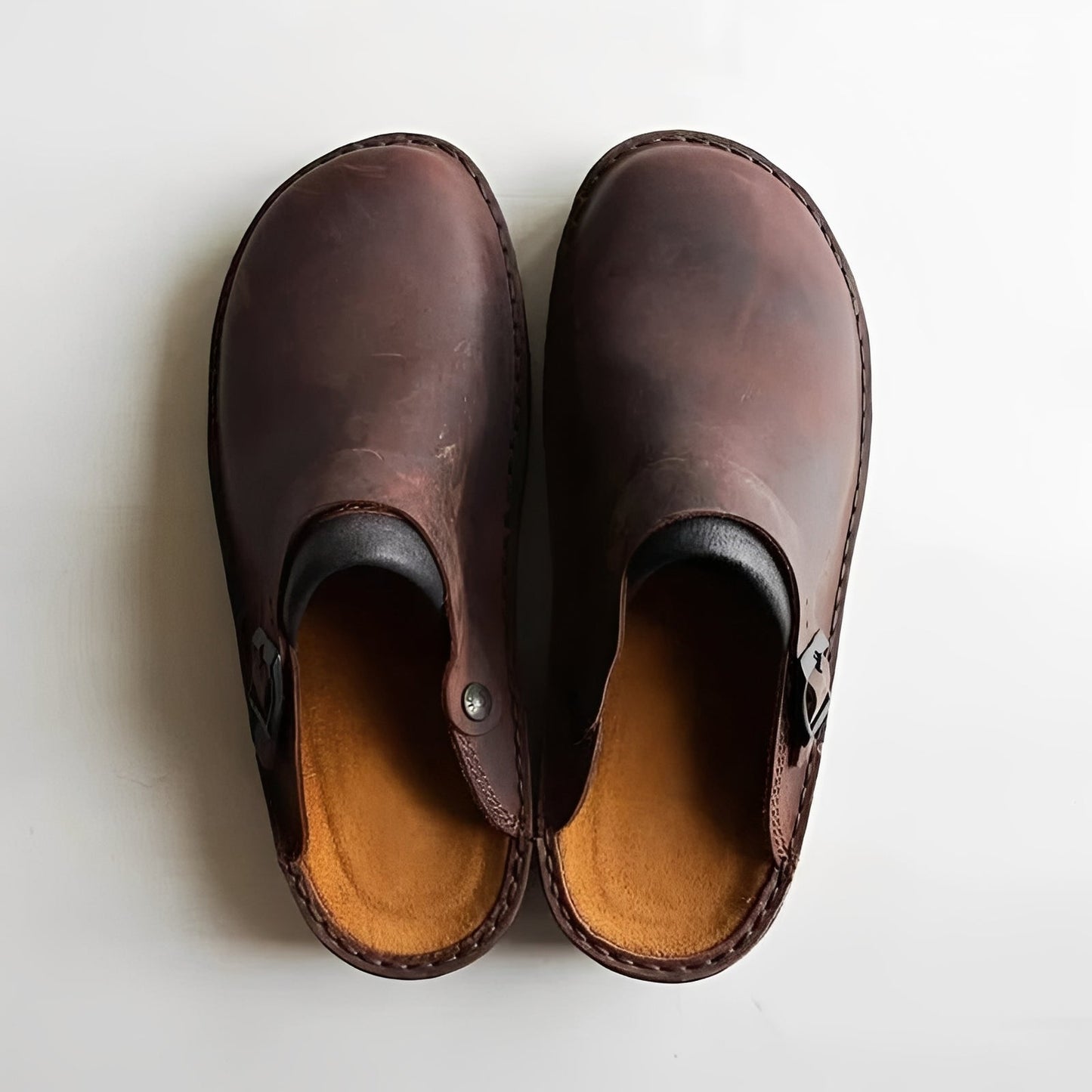 Comfortable Mens Genuine Leather Slipper Shoes
