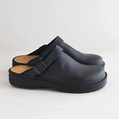 Comfortable Mens Genuine Leather Slipper Shoes