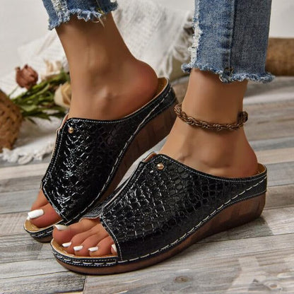 Comfortable Women's Arch Support Sandals with Wedge Heel