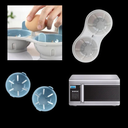 Compact Egg Cooker Steamer with Silicone Poacher