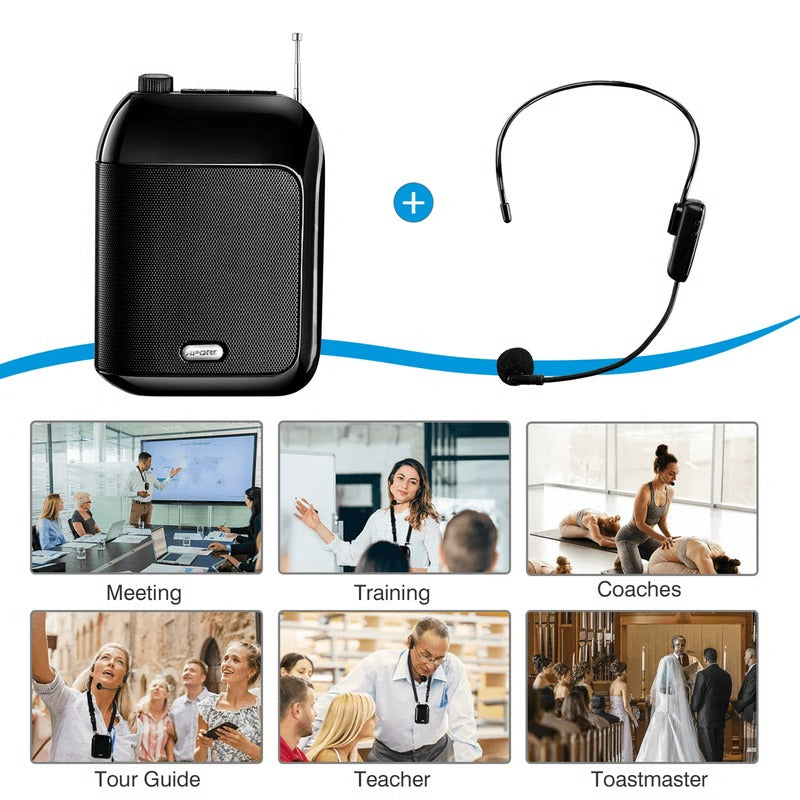 Compact Portable Bluetooth Speaker Microphone System