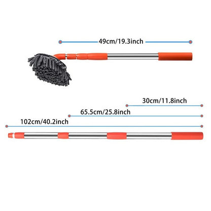 Extendable Auto Wash Mop with Long Pole and Spin Head