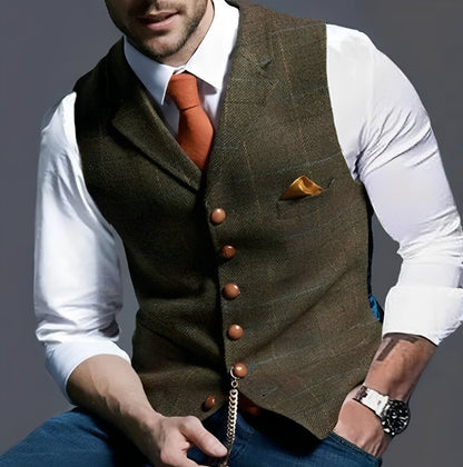 Classic Formal Vest with Fitted Design