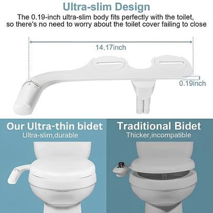 Dual Jet Bidet Toilet Seat Attachment