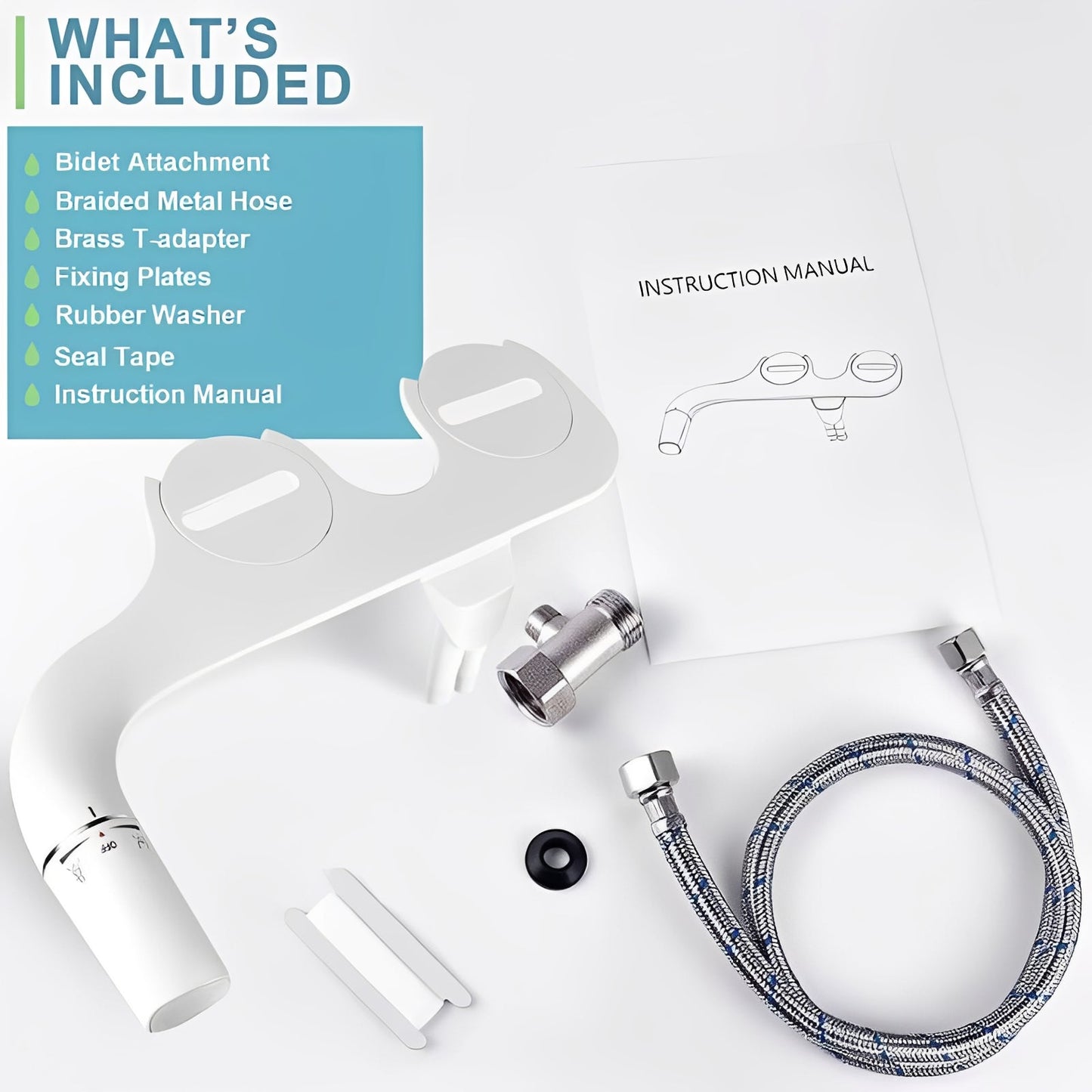 Dual Jet Bidet Toilet Seat Attachment