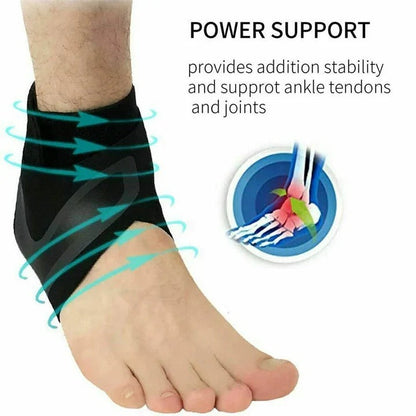 Breathable Ankle Compression Wrap with Cross Strap Support