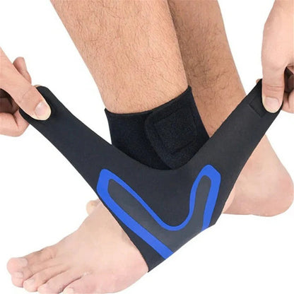Breathable Ankle Compression Wrap with Cross Strap Support