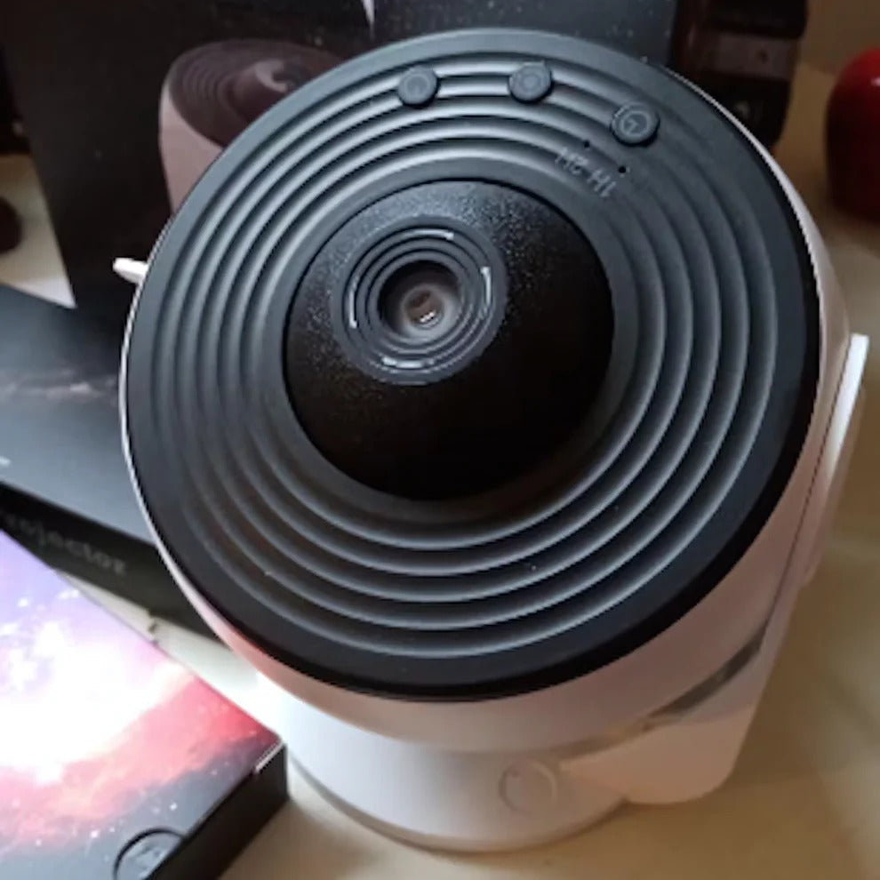 Cosmic Night Light Projector with Rotating Globe