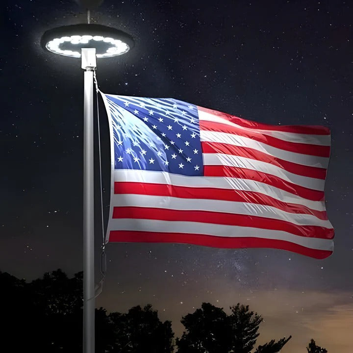 Bright Outdoor Flag Pole LED Lighting Kit - Ortekor