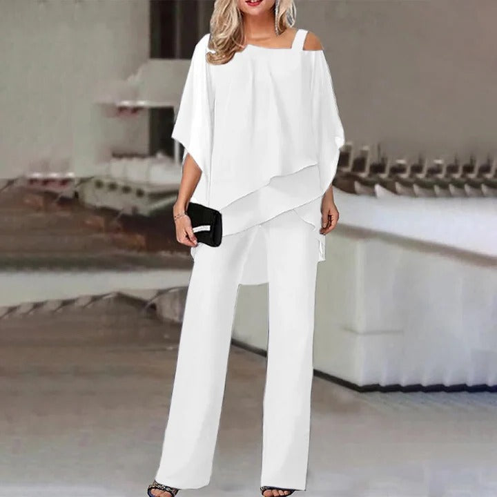 Trendy Off Shoulder Ladies Suit