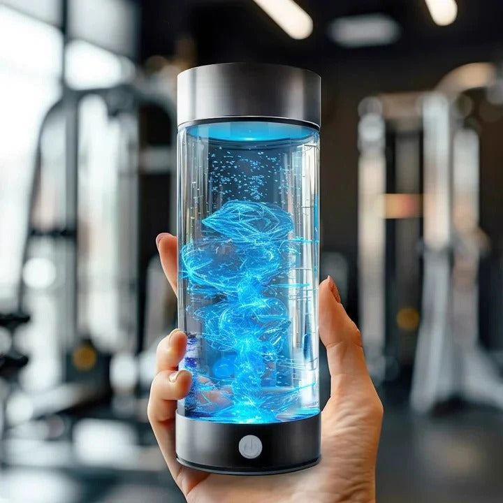 Compact Alkaline Water Bottle with Rechargeable USB Base - Ortekor