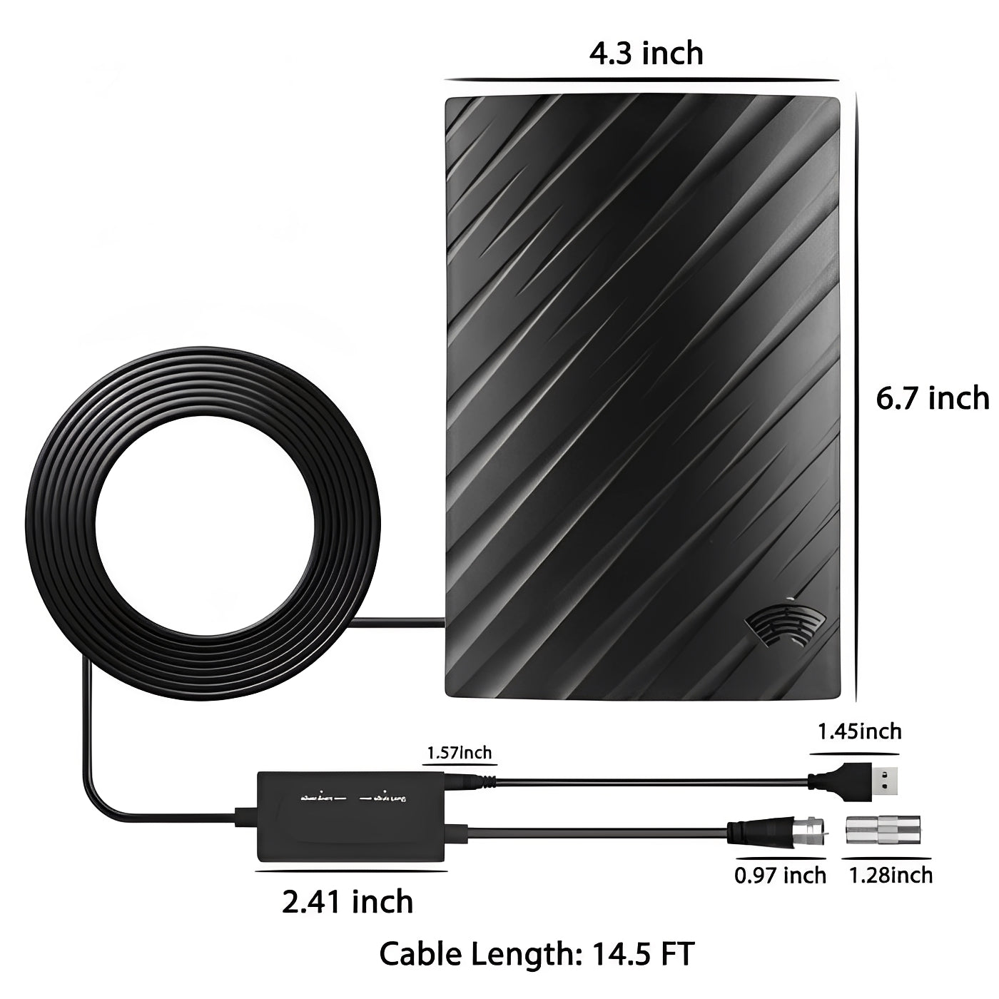 Clear Digital Indoor TV Antenna and Aerial