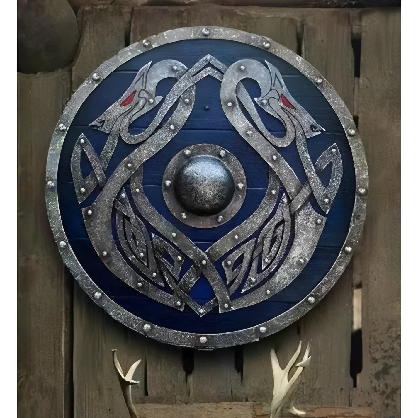 Unique Engraved Battle Shield and Customizable Norse Defense