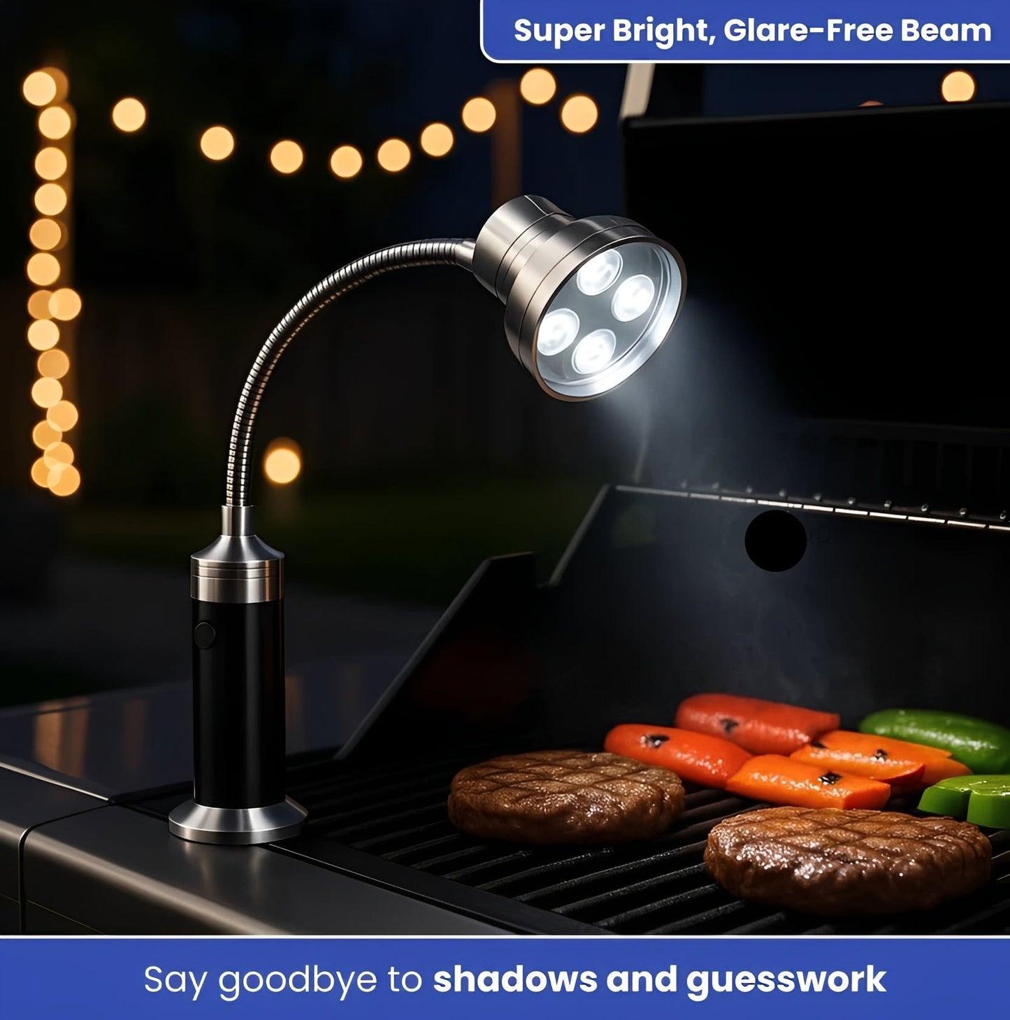 Bright Patio Grill Lamp and BBQ Magnetic Light