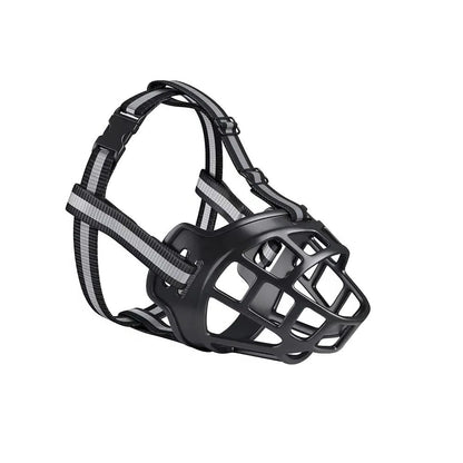 Comfortable Pet Muzzle with Safety Reflective Straps