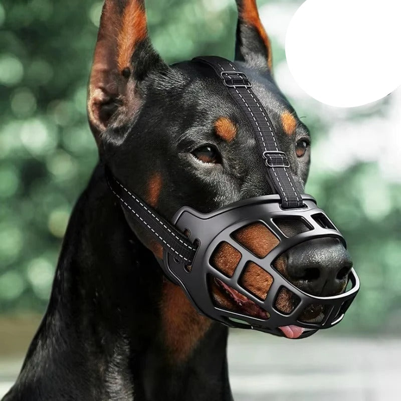 Comfortable Pet Muzzle with Safety Reflective Straps