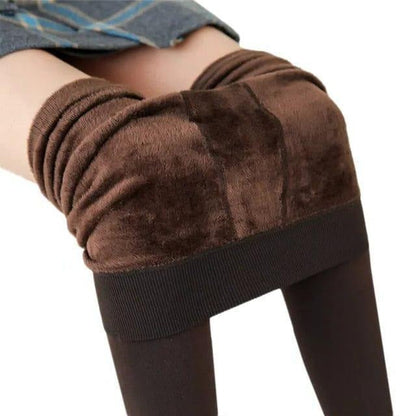 Warm High Waisted Fleece Leggings for Women