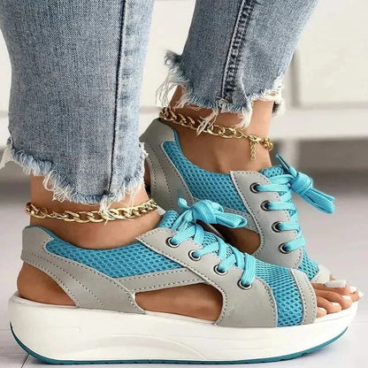 Comfortable High Heel Cutout Sandals with Soft Insoles