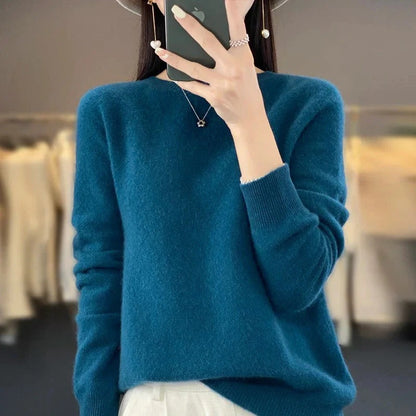 Soft Merino Wool Crew Neck Sweater