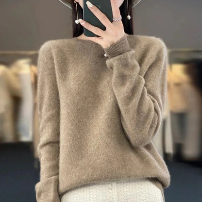 Soft Merino Wool Crew Neck Sweater