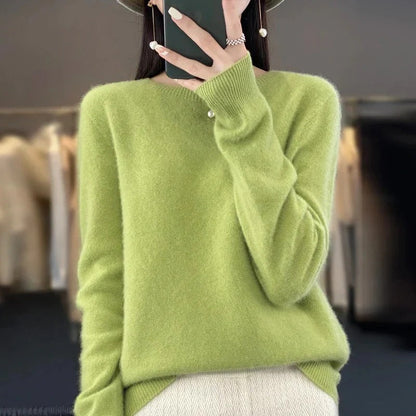 Soft Merino Wool Crew Neck Sweater