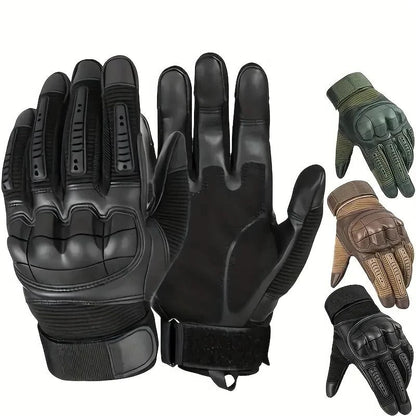Durable Work Gloves with Padded Fingers and Mesh Palms