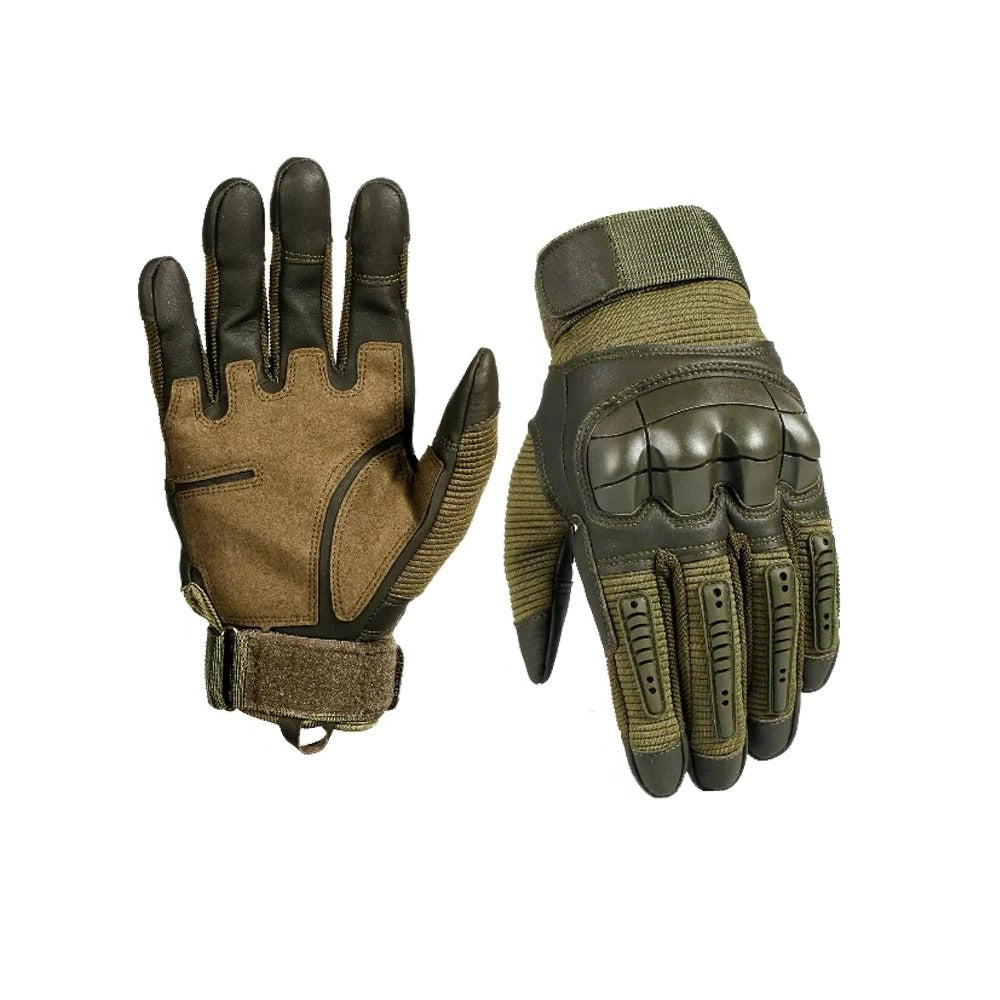 Durable Work Gloves with Padded Fingers and Mesh Palms