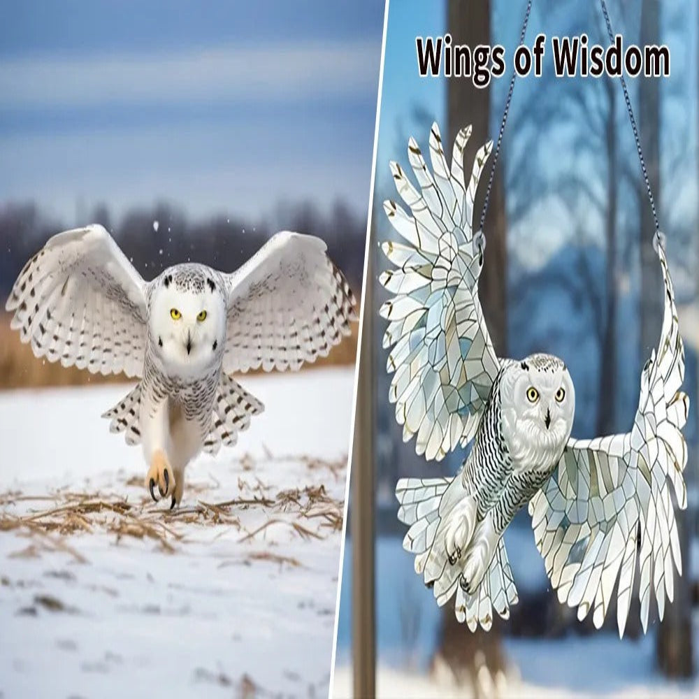 Vibrant Glass Bird Window Decoration