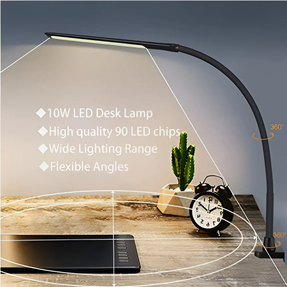 Adjustable Bright LED Table Lamp with Flexible Neck