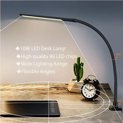 Adjustable Bright LED Table Lamp with Flexible Neck