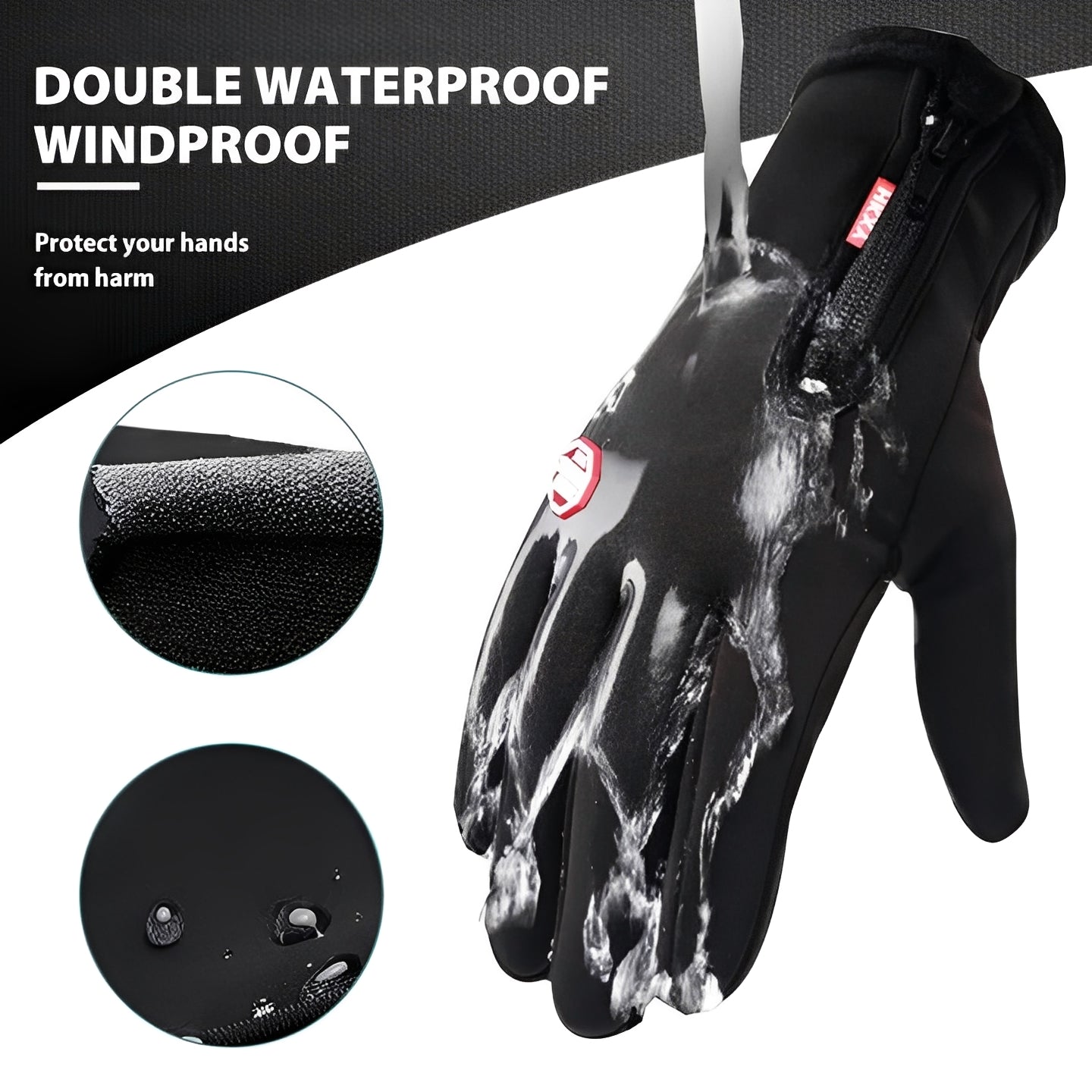 Warm Waterproof Bike Gloves for Men and Women