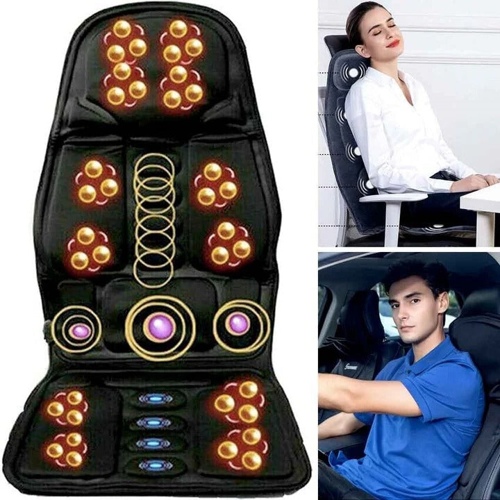 Heated Massage Seat Cushion for Lower Back Relief