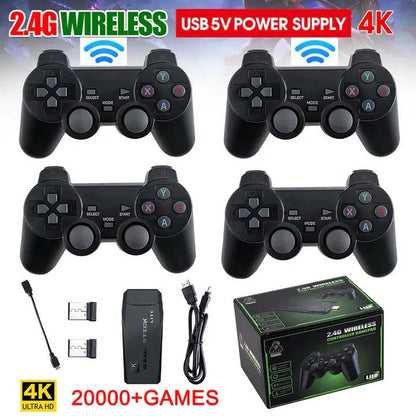 Compact Gaming Console with 64GB and 2 Wireless Controllers