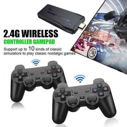 Compact Gaming Console with 64GB and 2 Wireless Controllers