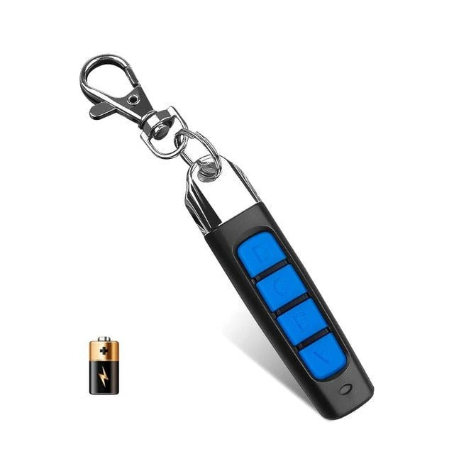 Compact 4 Button Garage Door Opener Keychain Remote