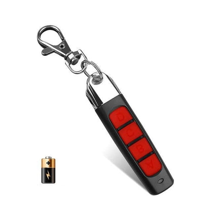 Compact 4 Button Garage Door Opener Keychain Remote
